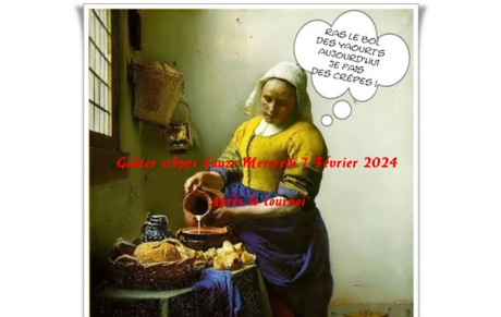 Goûter Crêpes Mercredi 7 Février 2024