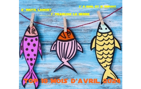 Top 10 du mois d' avril 2024